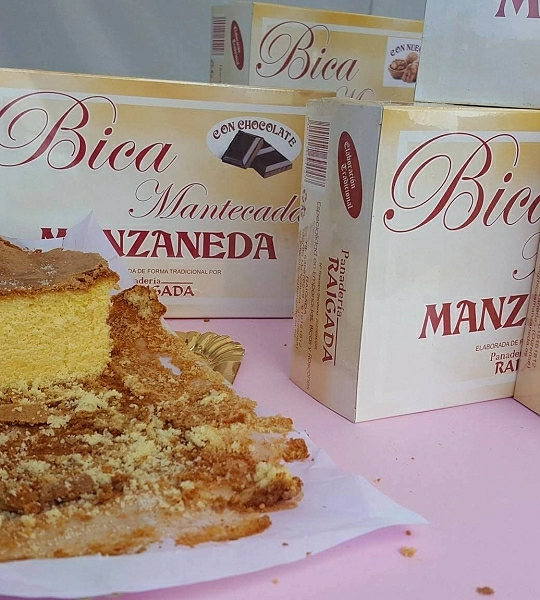 Bica mantecada con chocolate