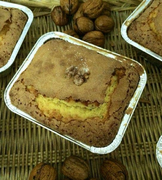 Bica mantecada con nueces