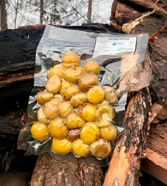 Castañas cocidas al vacío